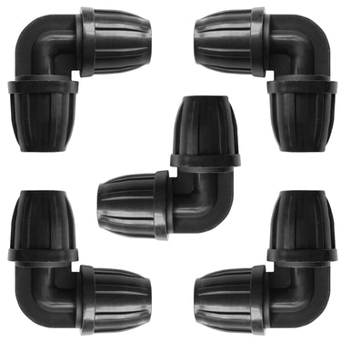 Drip Irrigation Elbow Fittings 5/16 - 5 Pcs Drip Irrigation Connectors for Drip Irrigation Tubing (.42
